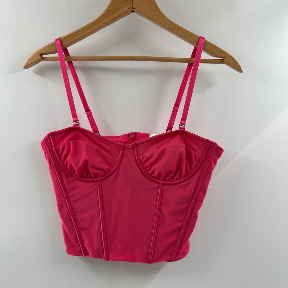 Pacsun LA Hearts Hot Pink Corset Tank Top – Size Small - Picture 1 of 7